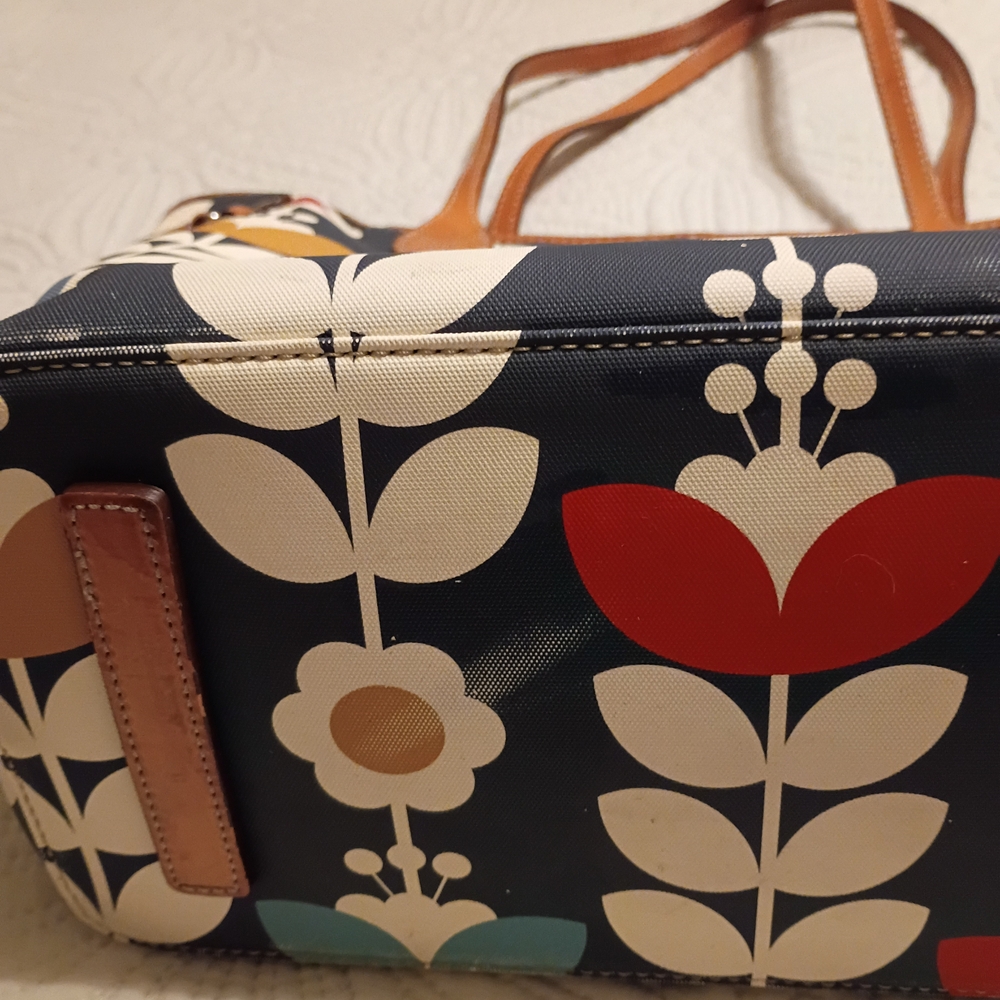 Brighton Navy and Multicolor Floral Tote - Picture 5 of 6